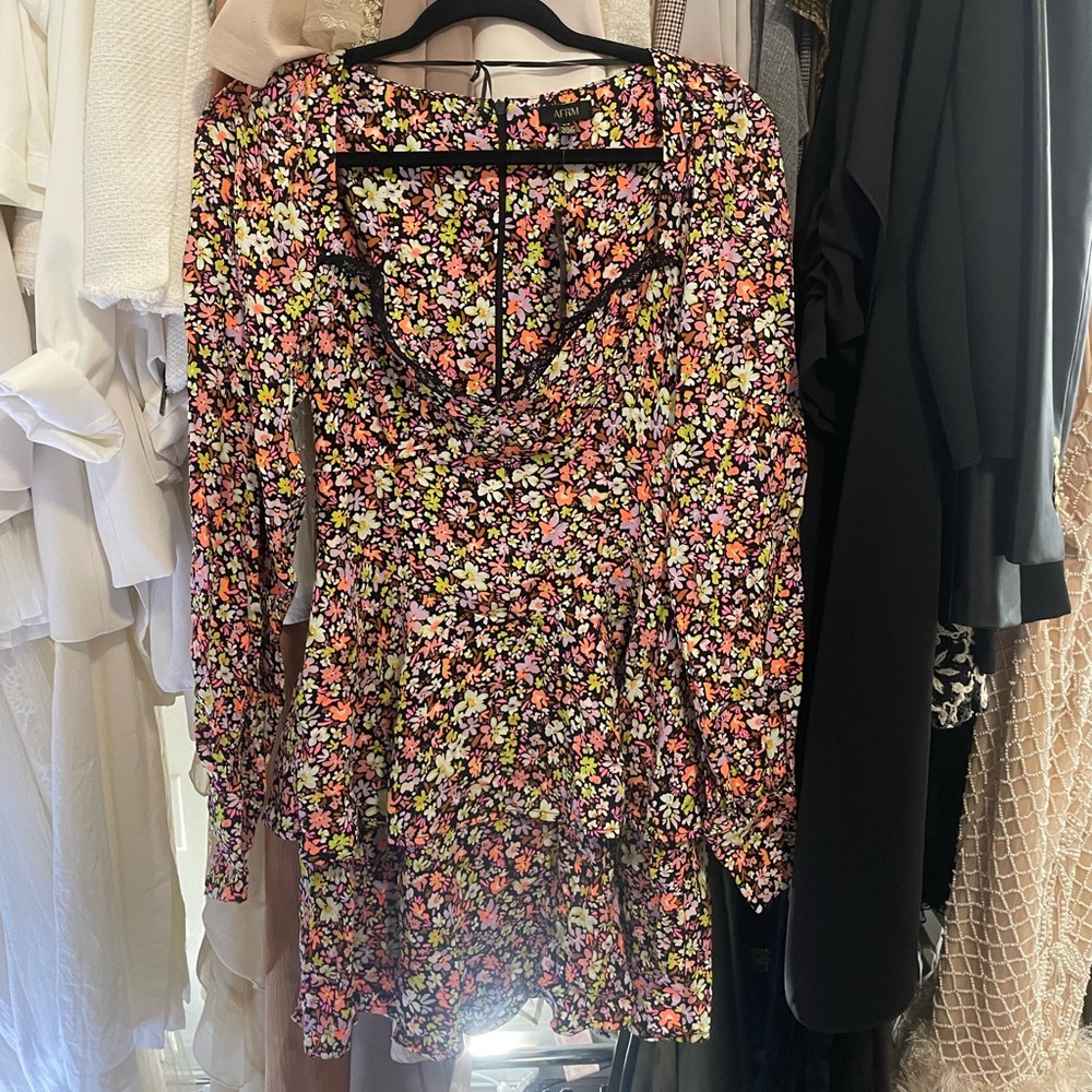 AFRM NWT MULTI COLOR MINI DRESS